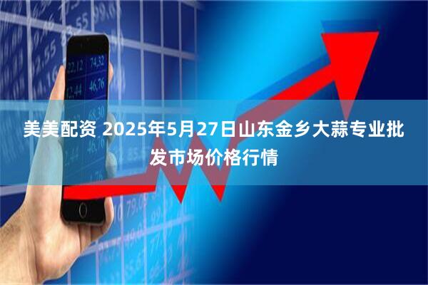 美美配资 2025年5月27日山东金乡大蒜专业批发市场价格行情