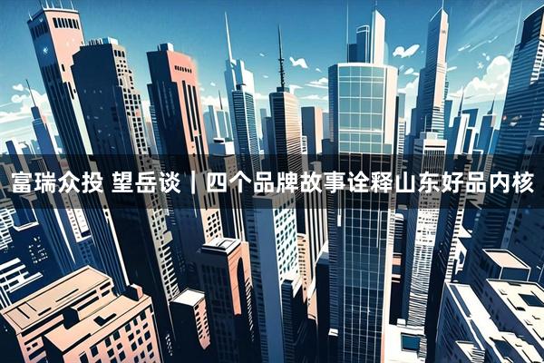 富瑞众投 望岳谈｜四个品牌故事诠释山东好品内核